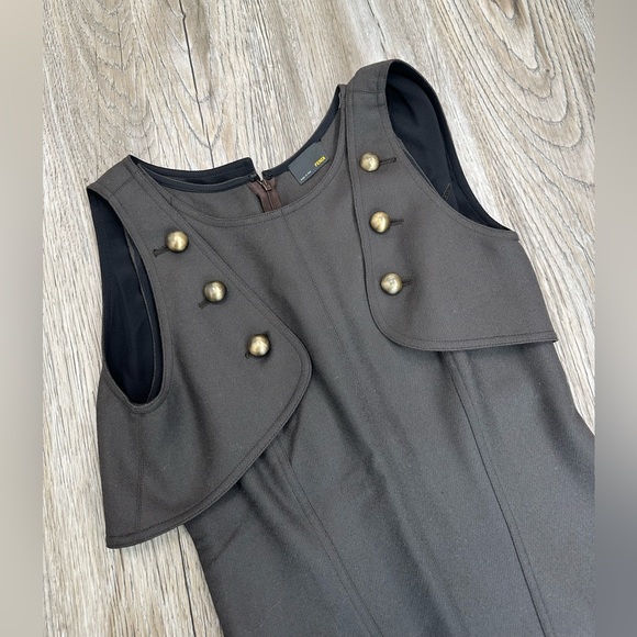 Stunning Vintage Fendi Dress, Olive Green - Picture 4 of 9